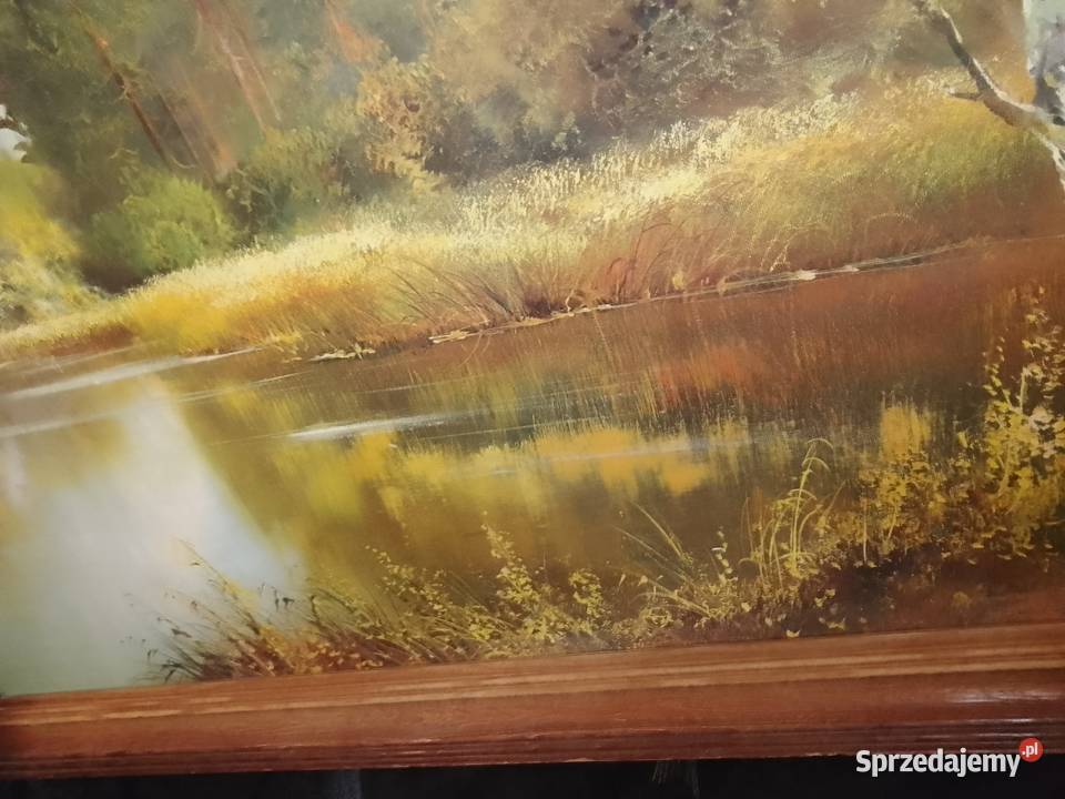 Pejzaż Helmut GlasslObrazStaw otoczony Świdnik