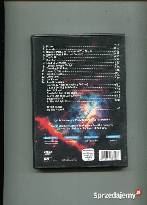 Genesis Live Płyta DVD 1 płyta Szczecin