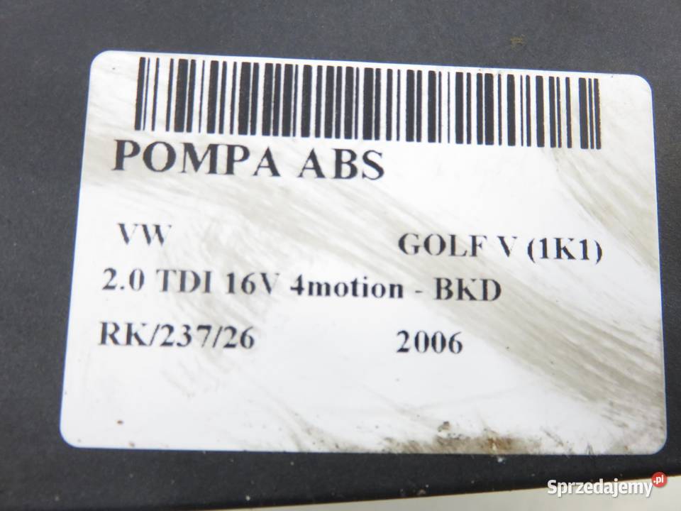 POMPA ABS VW GOLF V 1K1 1K0907379P 10096003563