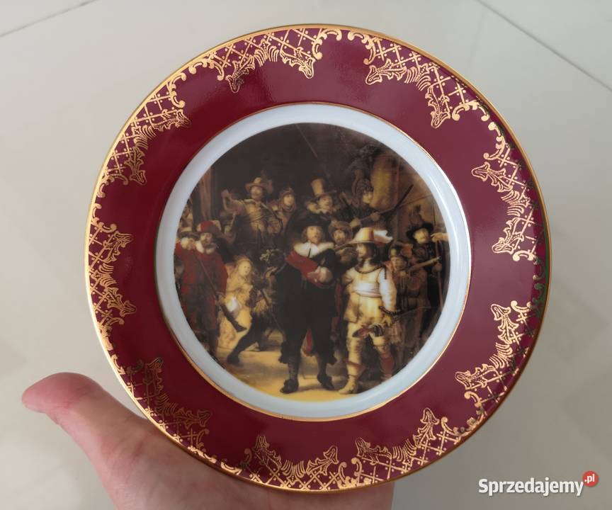 Talerz kolekcjonerski Rembrant porcelanowy Toruń