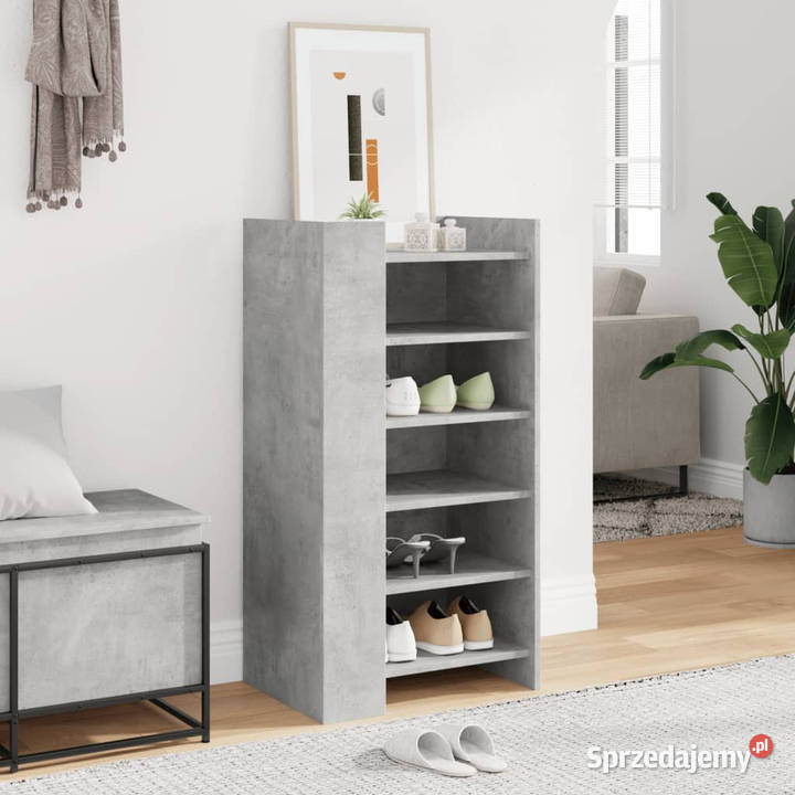 Szafka na buty szarość betonu 52x375x100 Warszawa