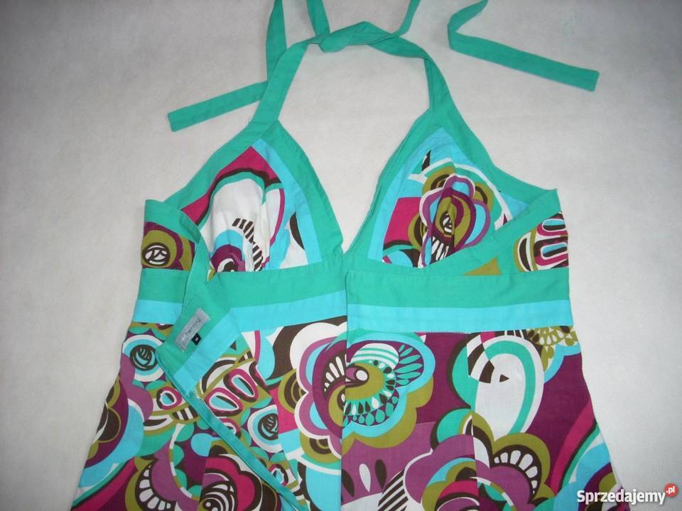 DEBENHAMS Sukienka Maxi Lato Bawełna Piękna 44 bez rękawa sprzedam