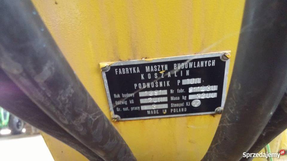 Podnośnik koszowy BUMAR P100 Poznań