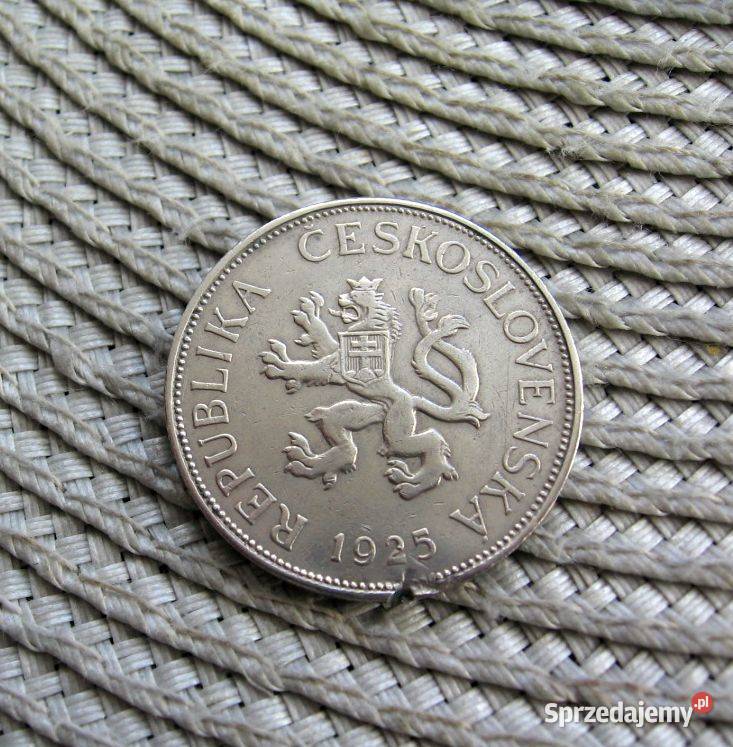 Czechosłowacja 5 Koron 1925r wielkopolskie Kalisz