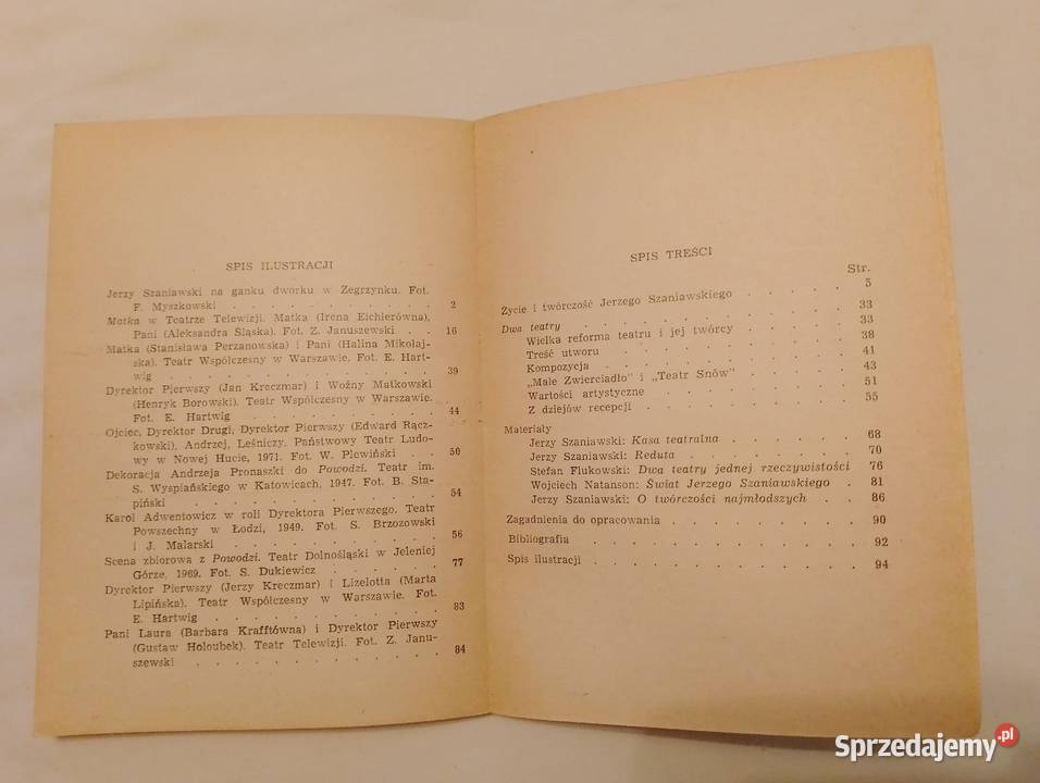 Opracowanie omówienie dramatu DWA TEATRY Jerzego Podręczniki Oborniki