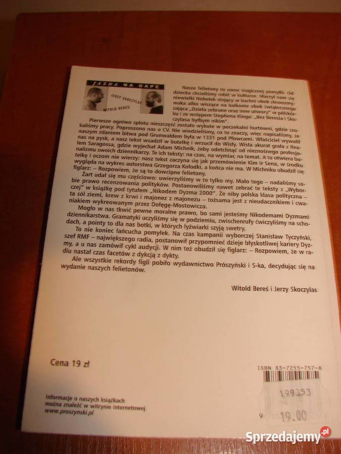 Nikodem Dyzma 2000 WBereś J Skoczylas Pruszcz Gdański sprzedam