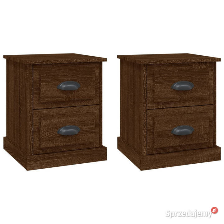 Szafki nocne 2 brązowy dąb 39x39x475 WM816159 Warszawa