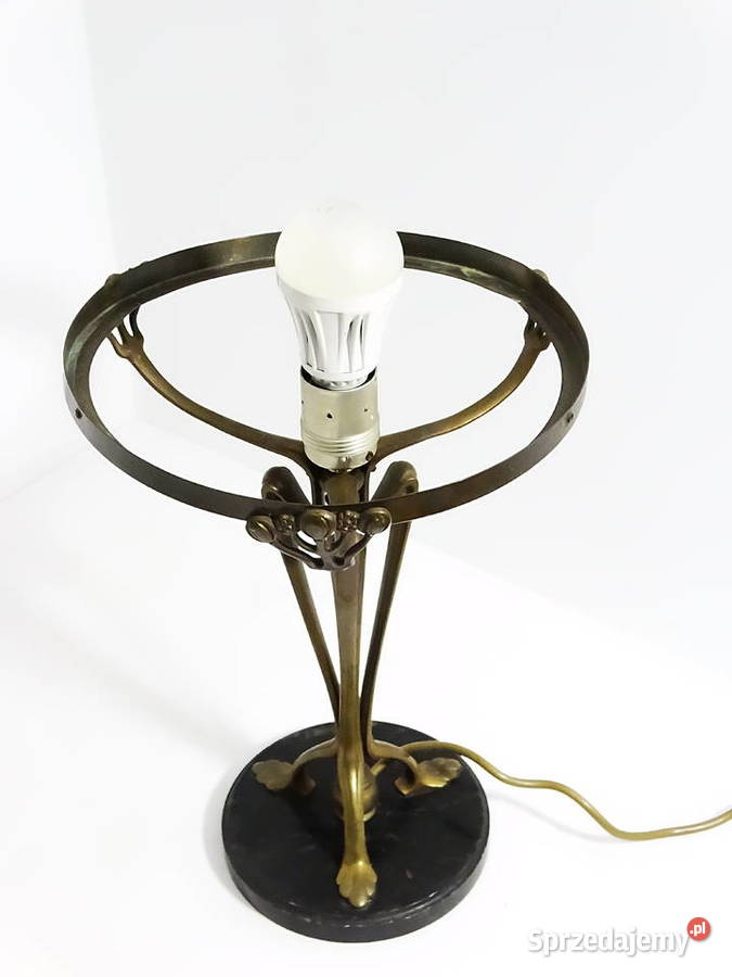 Lampa stołowa vintageretro z marmurową podstawą