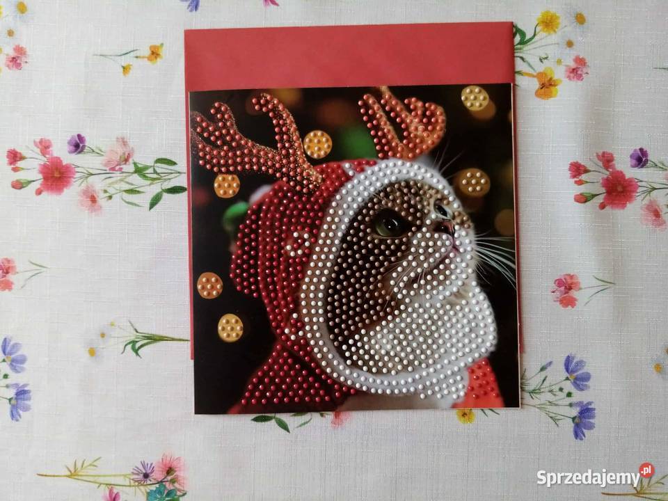 Kartki Bożonarodzeniowe haft diamentowy wielokolorowy Jarocin