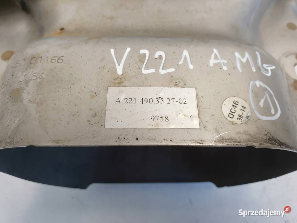 Mercedes W221 amg KOŃCÓWKA TŁUMIKA wydechu Końcówki wydechu Rudka