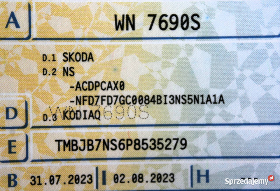 koda Kodiaq Automat SalonPL FV23 150 immobilizer Kodiaq mazowieckie Sokołów