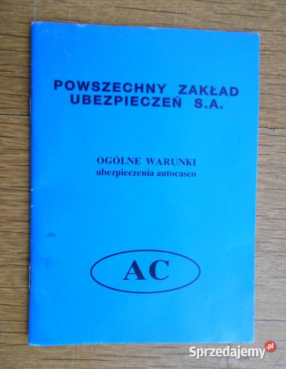 PZU SA Ogólne warunki ubezpieczenia autocasco Parczew sprzedam