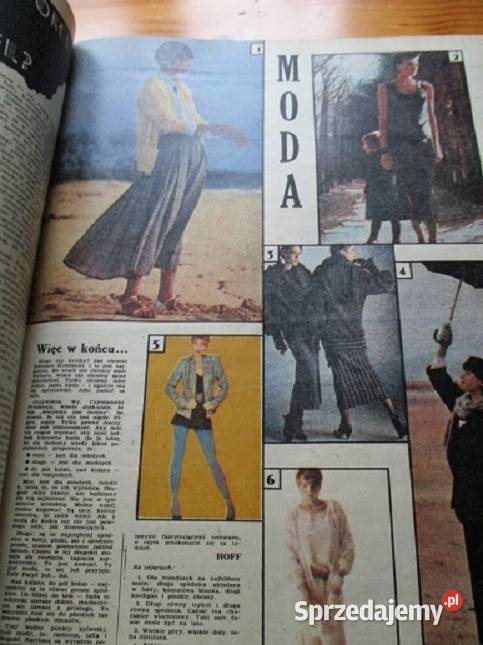 PRZEKRÓJ rocznik 1985czasopisma pocztówki Łódź