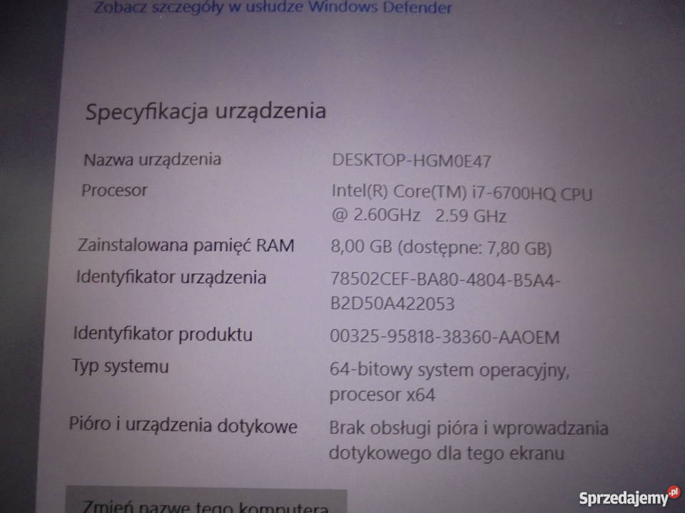 Laptop LENOVO IdeaPad 700 Biały Katowice