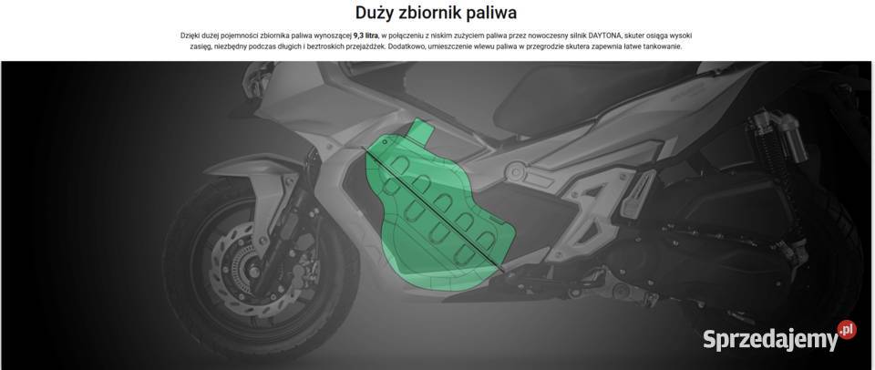 Skuter DAYTONA MISTA 125 ABS czarny Benzyna 15 dolnośląskie Wrocław