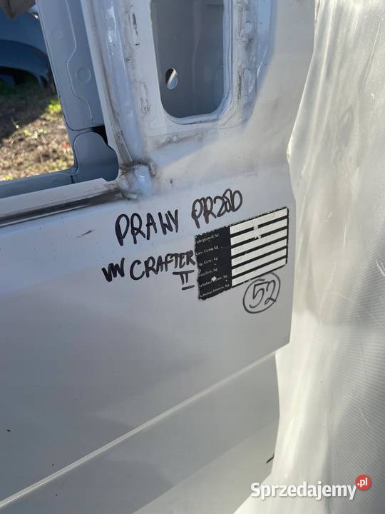 VW CRAFTER 17 MAN TGE DRZWI PRAWY PRZÓD PRZEDNIE osobowe sprzedam