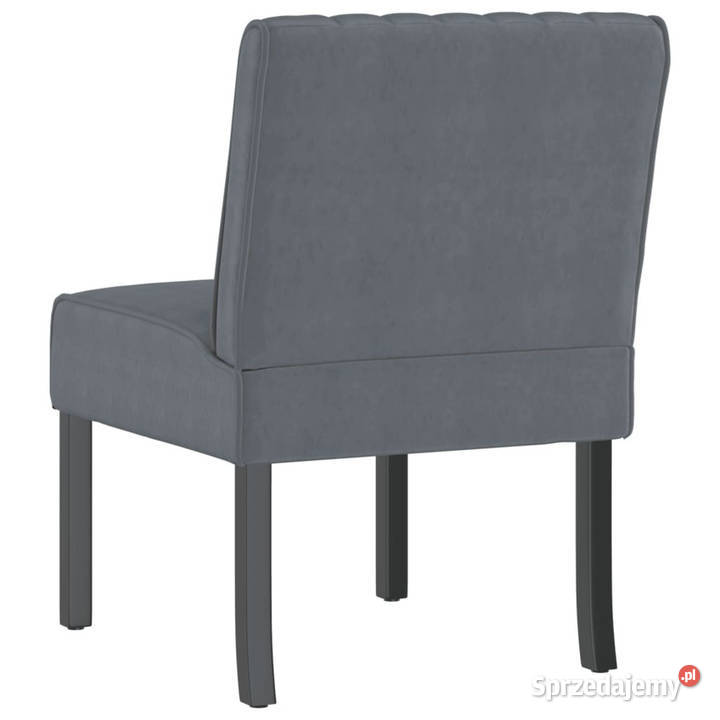 Fotel ciemnoszary obity aksamitem WM352452 Warszawa