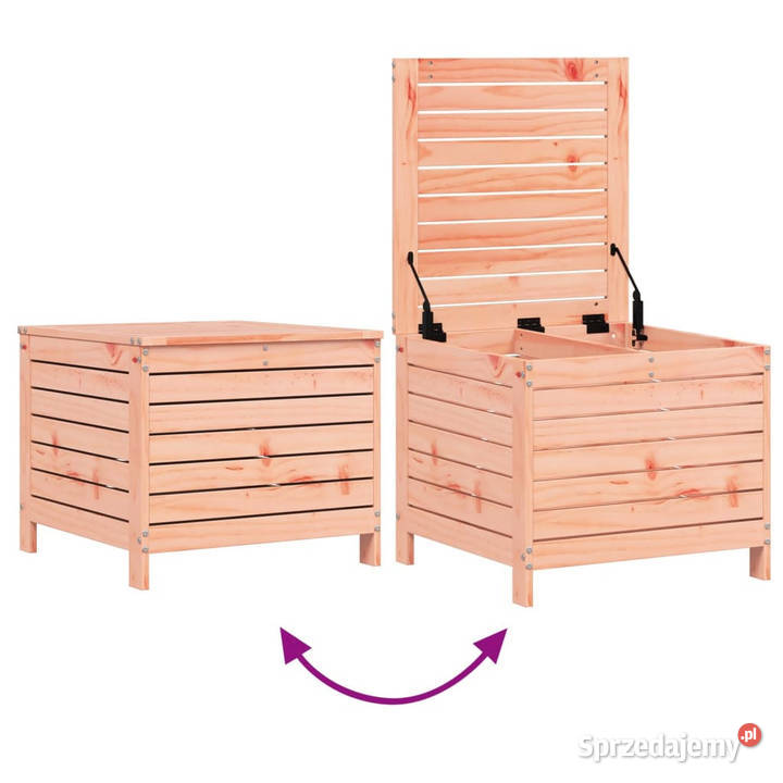 Podnóżek ogrodowy 62x635x535 lite drewno