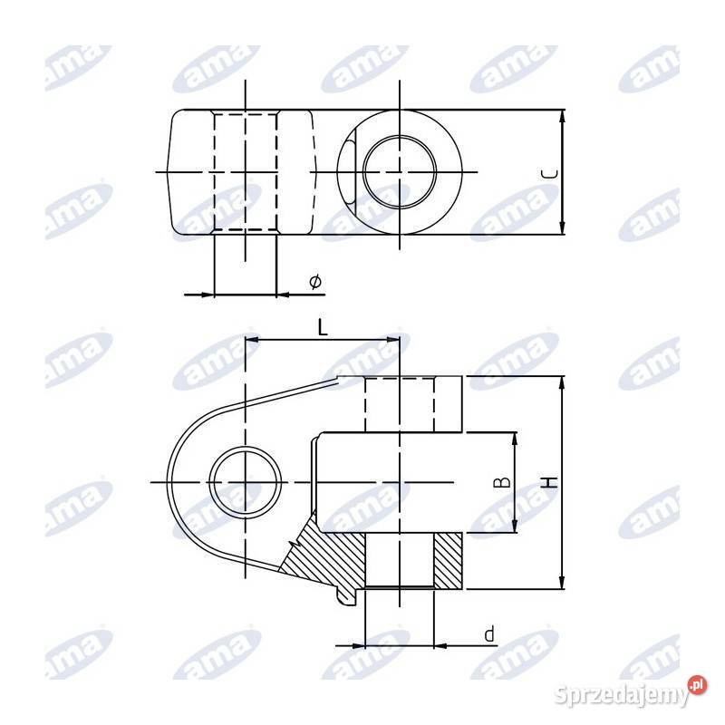 Głowica do łaczników centralnych hydraulicznych Kamionna