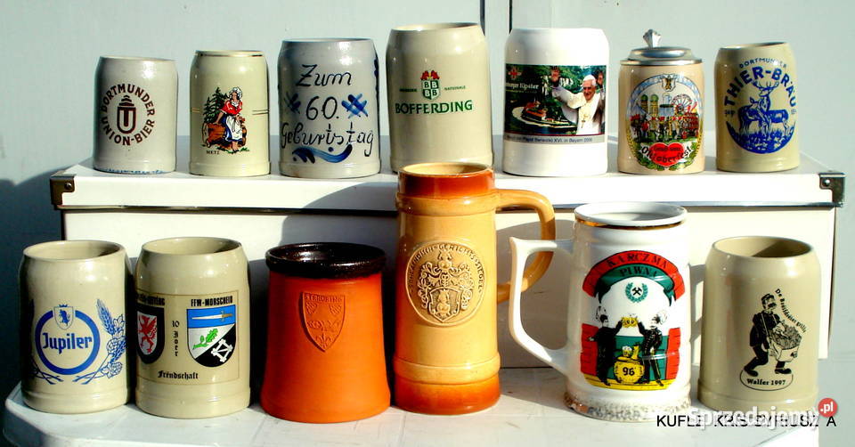 Kufle do piwa zestaw 13 sztuk Wrocław sprzedam