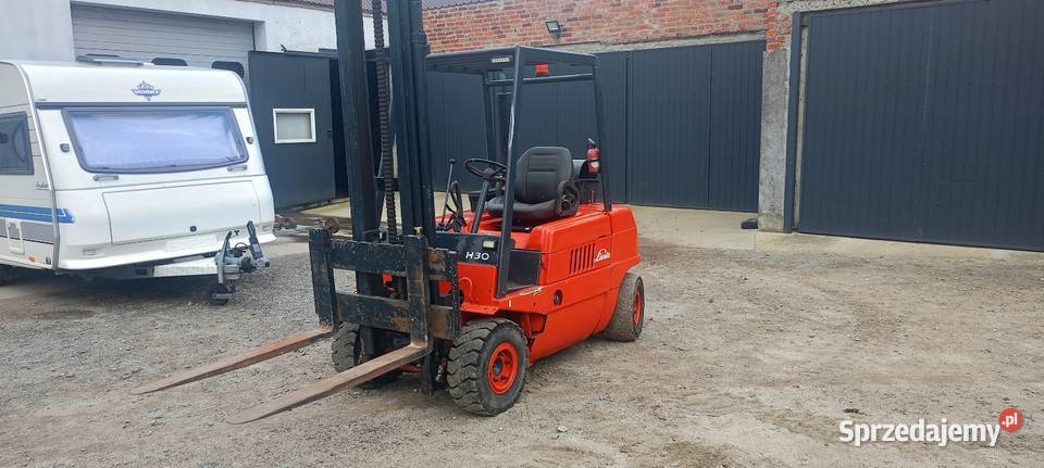 Wózek widłowy Linde h30 LPG duplex 37m Leszno