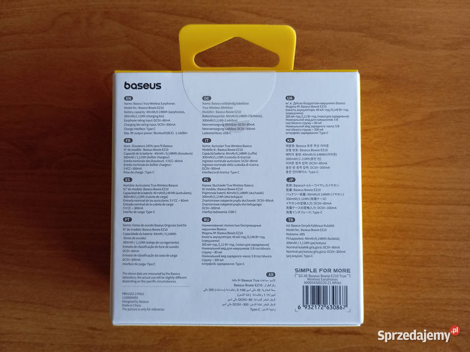 NOWY Słuchawki Bezprzewodowe Bluetooth Baseus mazowieckie Węgrów