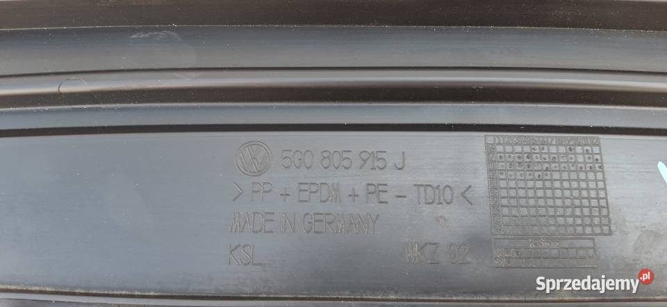 VW GOLF 7 VII LIFT PŁYTA OSŁONA POD ZDERZAK Bieleń