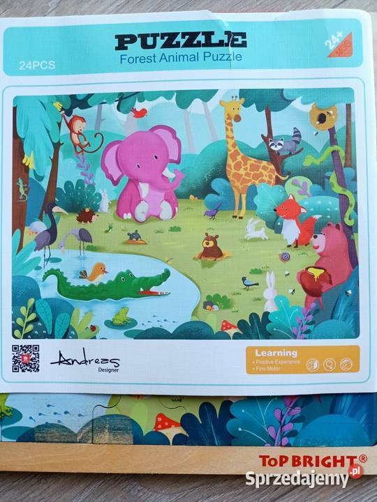 Puzzle drewniane dżungla 24 elementy mazowieckie Płock