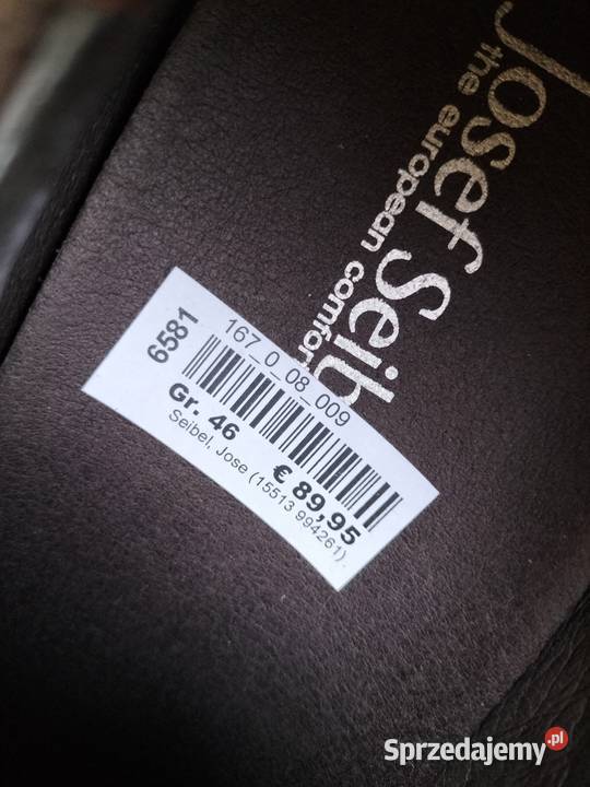 Buty męskie Josef Seibel Skóra 46 Wałbrzych