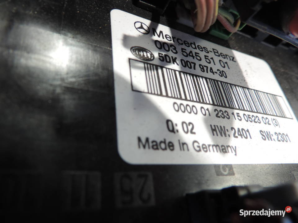 MERCEDES W203 MODUŁ SAM SKRZYNKA BEZPIECZNIKÓW Nowy Sącz