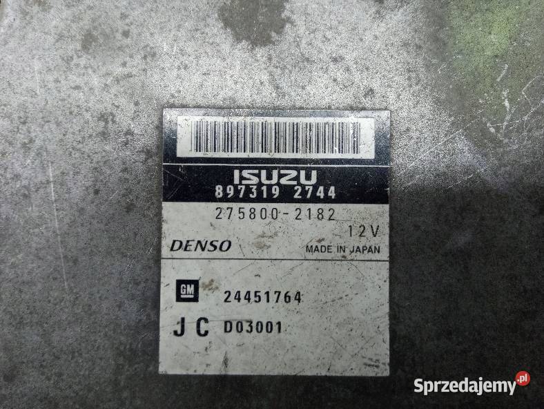 STEROWNIK SILNIKA 8973192744 2758002182 Opel Sterowniki sprzedam