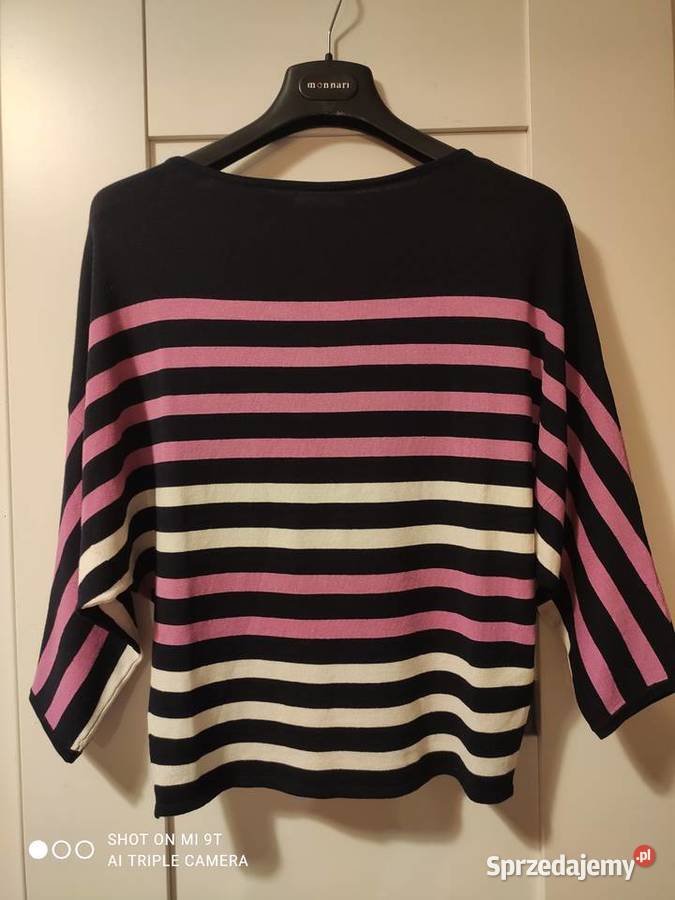 Nowy wiskozowy sweter nietoperzowy z rękawem