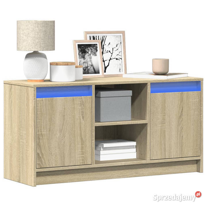 Szafka pod TV z LED dąb sonoma 100x34x50 Warszawa