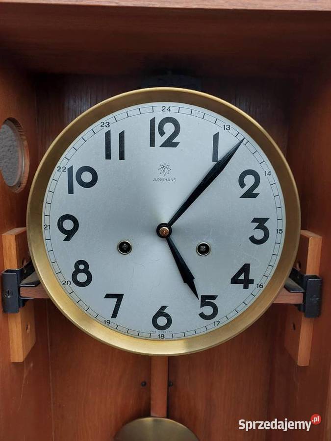 Stary zegar ścienny Junghans 1952r sprawny film ścienny Tczew sprzedam