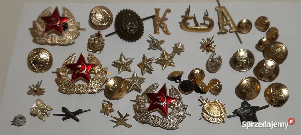 odznaczenia guziki ZSRR zestaw 1 MNXX11071 Warszawa sprzedam