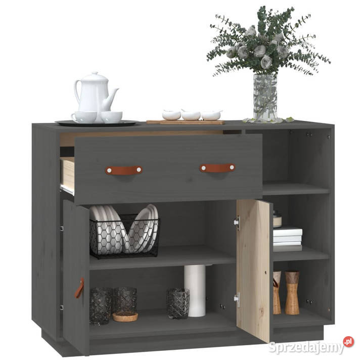 Szafka szara 985x40x75 lite drewno sosnowe sprzedam
