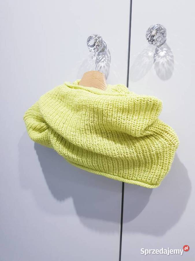 Seledynowy komin ze złotą nitką Dąbrowa Górnicza