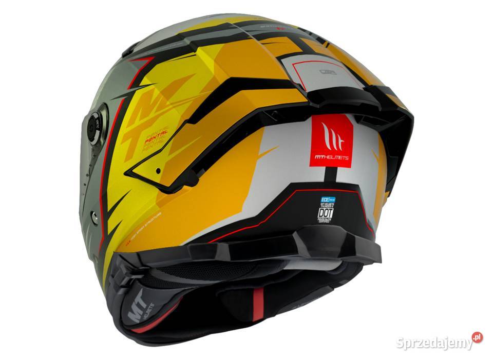 KASK MT THUNDER 4 SV PENTAL SZARO ŻÓŁTO CZARNY Mrągowo