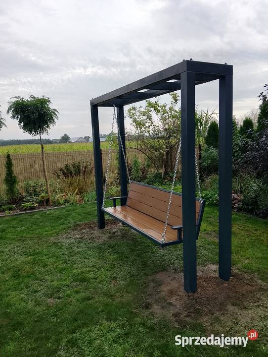Nowoczesna huśtawka metalowa loft metal
