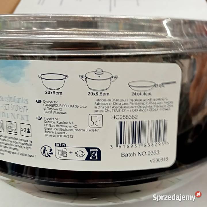 Zestaw 4 elementowy garnków nowy Wyposażenie wnętrz Sosnowiec sprzedam