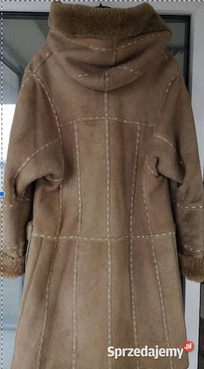ALLEGRIA kożuch damski naturalny kaptur jasny Warszawa