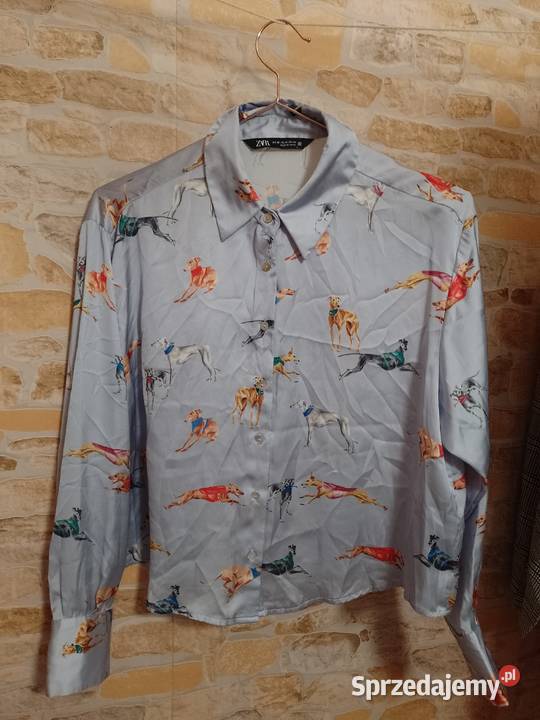 34XS ZARA Ekskluzywna koszula bluzka w psy z Rozmiar 34(XS) Kraków