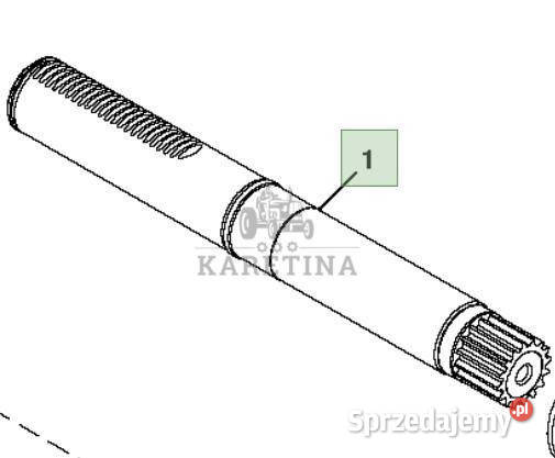 John Deere 8120 Wał Półoś Napędowa R153613 Pozostałe Jastrzębniki