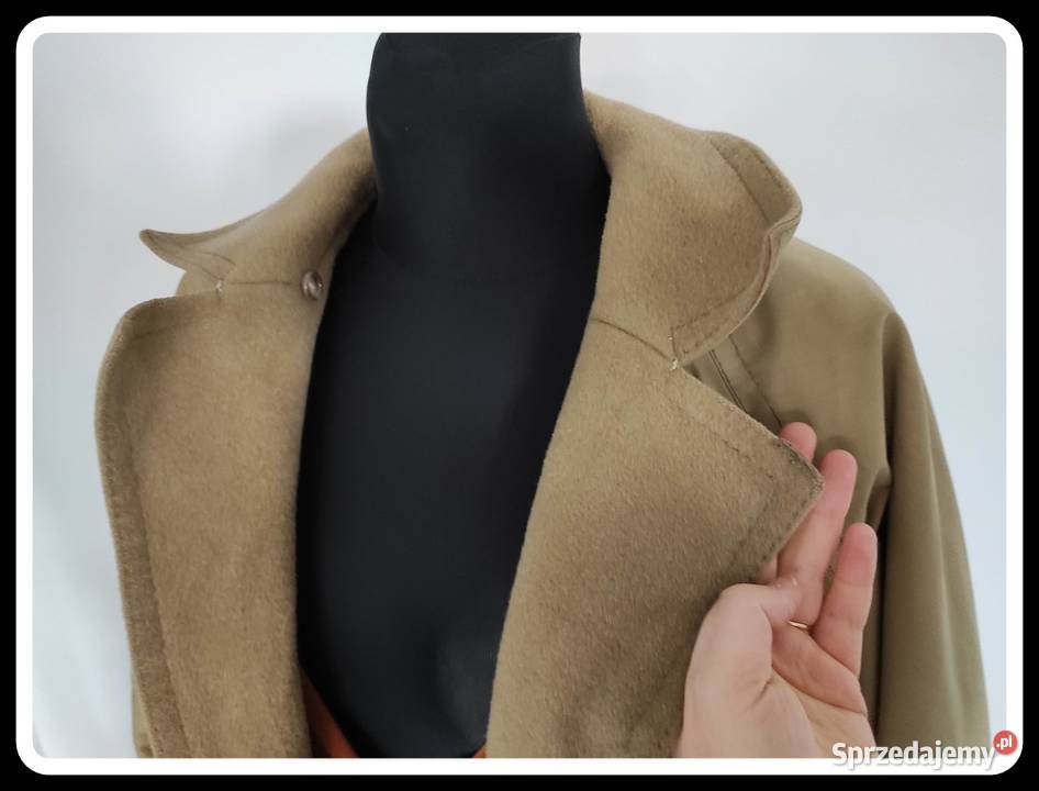 Płaszzcz dwustronny TRENCZ beżowo brązowy 42 XL Płock