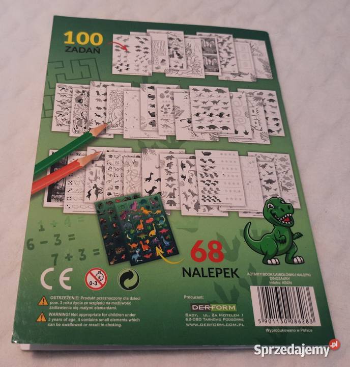 Activity Book ćwiczeń zadań łamigłówki dinozaury śląskie sprzedam