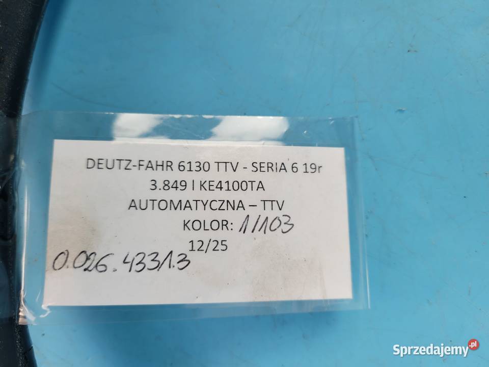 DEUTZFAHR 6130 TTV PRZEWÓD HYDRAULICZNY Kolno