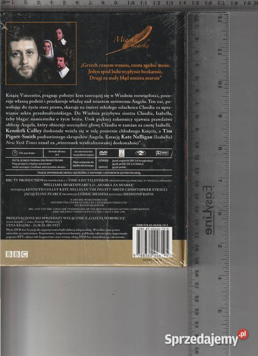 Miarka miarkę dramat Shakespearea BBC DVD Pruszków