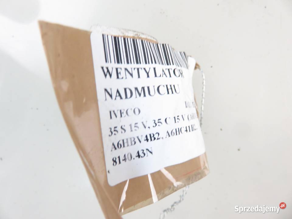 DMUCHAWA IVECO DAILY III 658561J osobowe Wentylacja