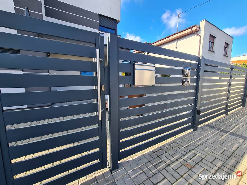 Brama skrzydłowa 300x120 nowoczesne ogrodzenia Dom i Ogród dolnośląskie Wrocław sprzedam