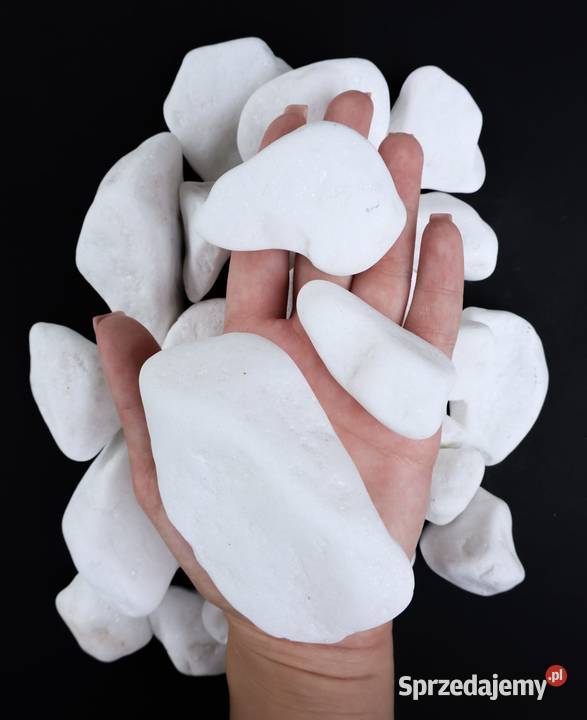 Otoczak Biały Thassos kamień ozdobny ogrodowy Dobra